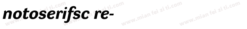 notoserifsc re字体转换